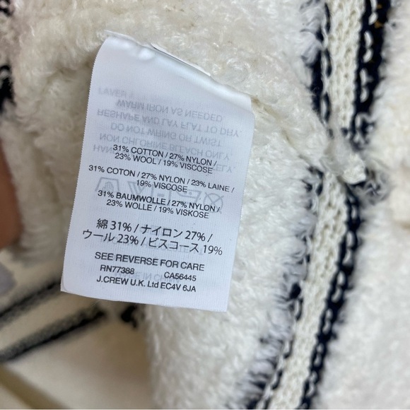 Madewell Striped Boucle Open Front Cardigan Sweater - Picture 4 of 6